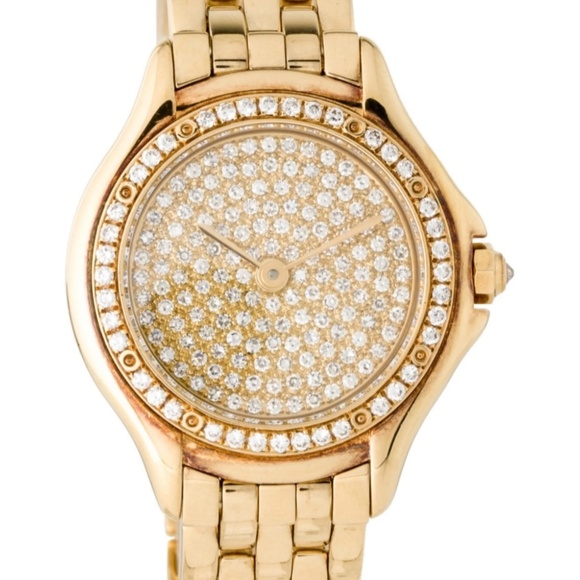 CARTIER PANTHÈRE COUGAR 18K YELLOW GOLD WITH DIAMOND DIAL - Picture 2 of 5